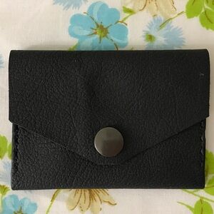 Hand Crafted Black Wallet Minimalist Design
